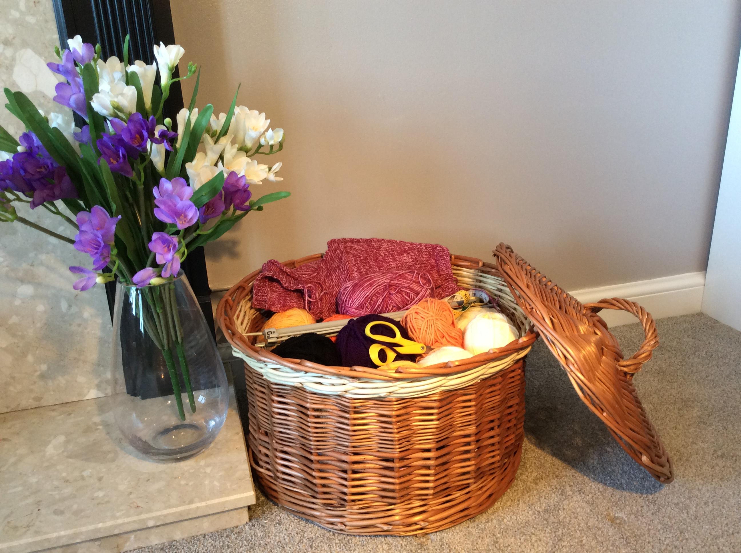 Knitting and Crochet Basket