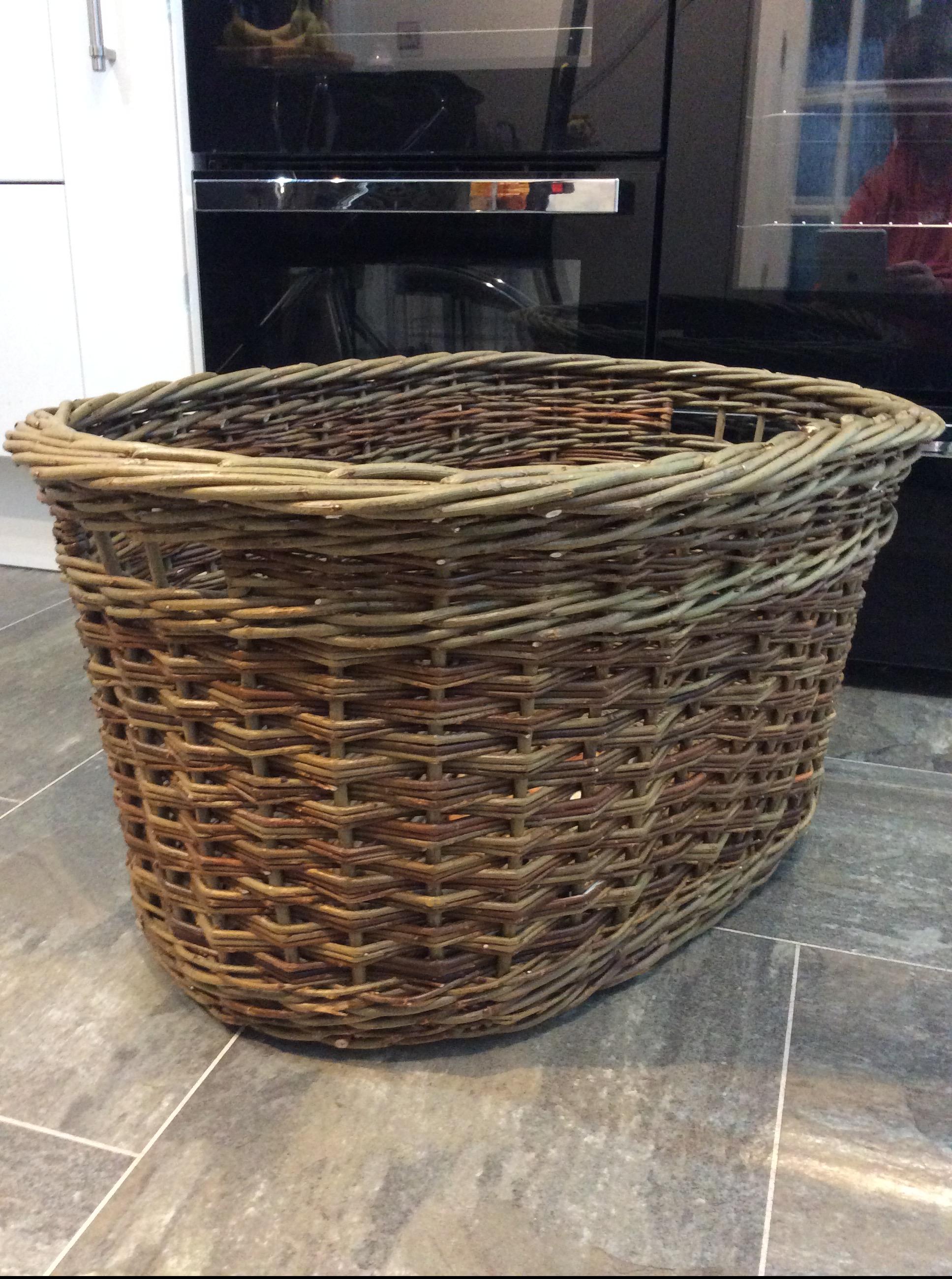 Oval Log Basket
